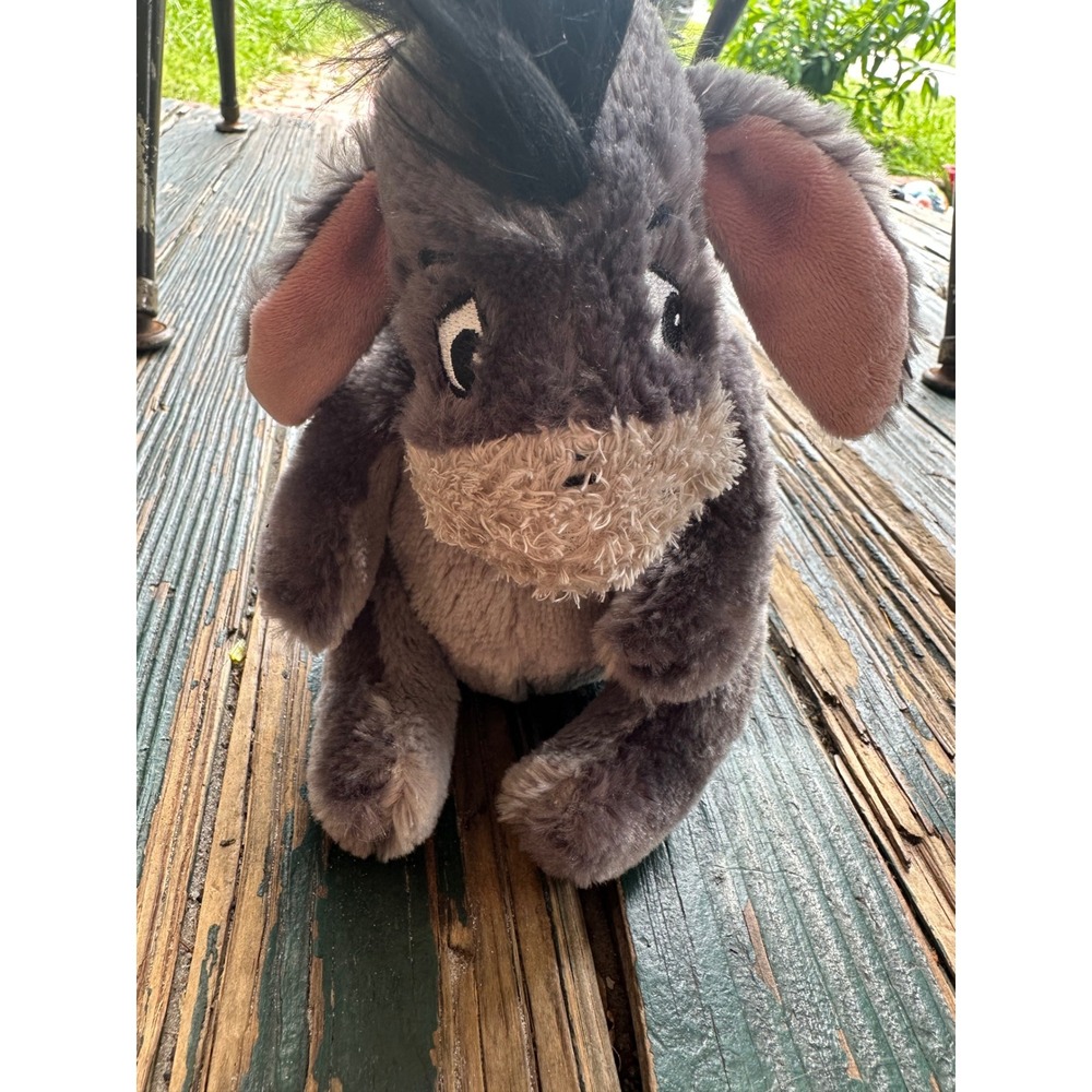 Disney Parks Eeyore Plush Winnie the Pooh Grey Donkey Disneyland World 9 inch